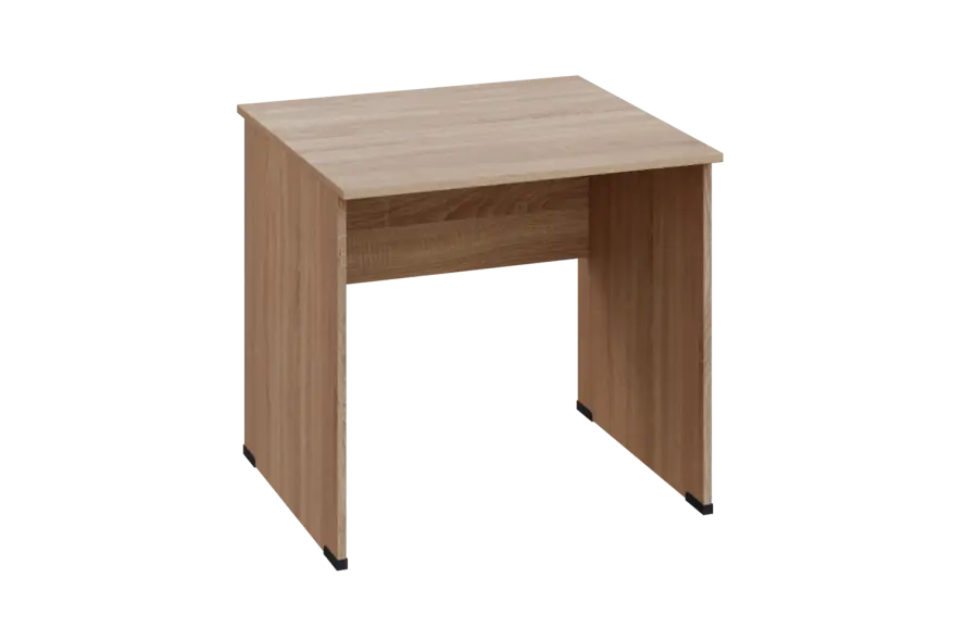 EPL 28 - 8 stůl kancelářský, dřevěná podnož, deska 25 mm, široký 800 mm, dub bardolino